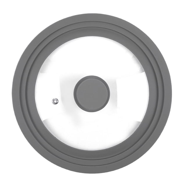 Matsuzay Tapa de olla de silicona de calidad alimentaria, buen sellado resistente a la oxidación, tapa de olla fácil de limpiar para cocina Cocina y Comedor gris 26-28-30