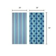 Mainstays Blue Turtles & Stripes Beach Towels (2 Count)