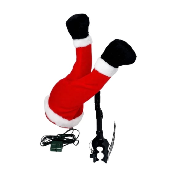 Animated Christmas Tree Hanging Ornament Electric Shaking Elf Legs Decoration for Holiday Tree Indoor Scene Display with Box