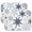 Blue Christmas Snowflake, variant on Blue Christmas Snowflake Pattern Dish Drying Mat for Kitchen 1 Pack, Ultra Absorbent Microfiber Dishes Drainer Mats,16x18in(41x46cm)