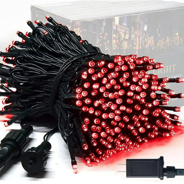 Cadena de luces LED JMEXSUSS 250 rojas para San Valentín, 28 m, resistente al agua