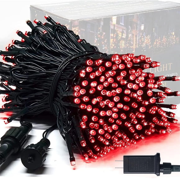 Cadena de luces LED JMEXSUSS 250 rojas para San Valentín, 28 m, resistente al agua
