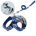 thumbnail image 4 of Arnés para gatos Chaleco ajustable suave para mascotas para caminar Gatos pequeños, medianos y grandes XS Azul Jinwen Arnés para gatos, 4 of 7
