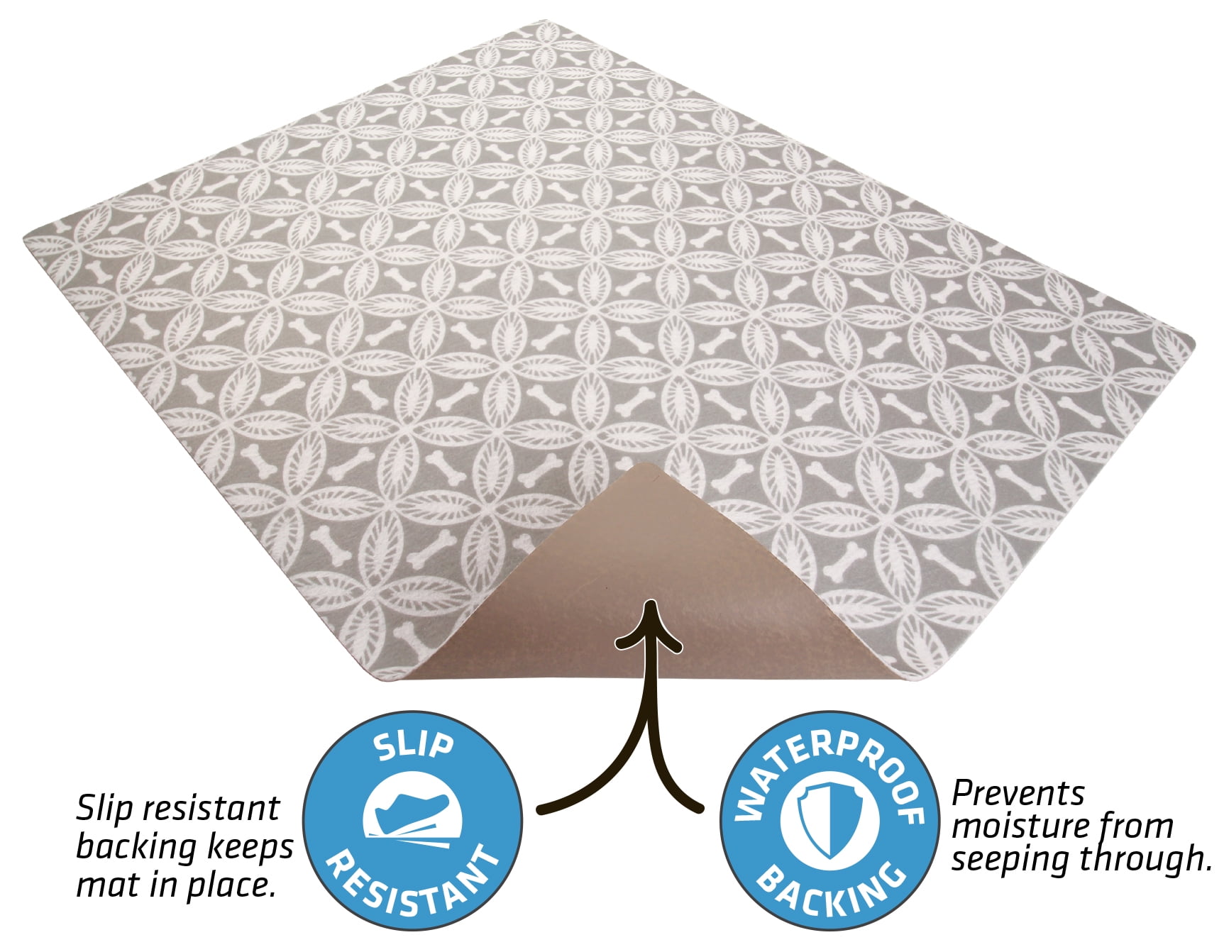 Drymate Dog Pet Bowl Place Mat, Polyester