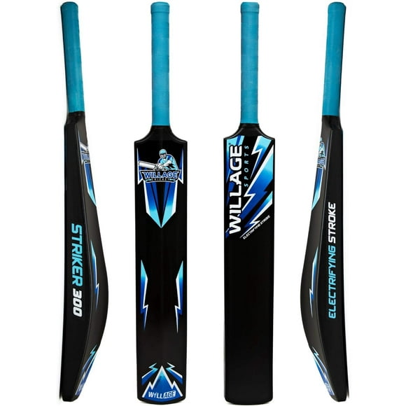 Willage Plastic Cricket Bat Hard Plastic , For Tennis And Wind Ball , Full Size 8 | Blue