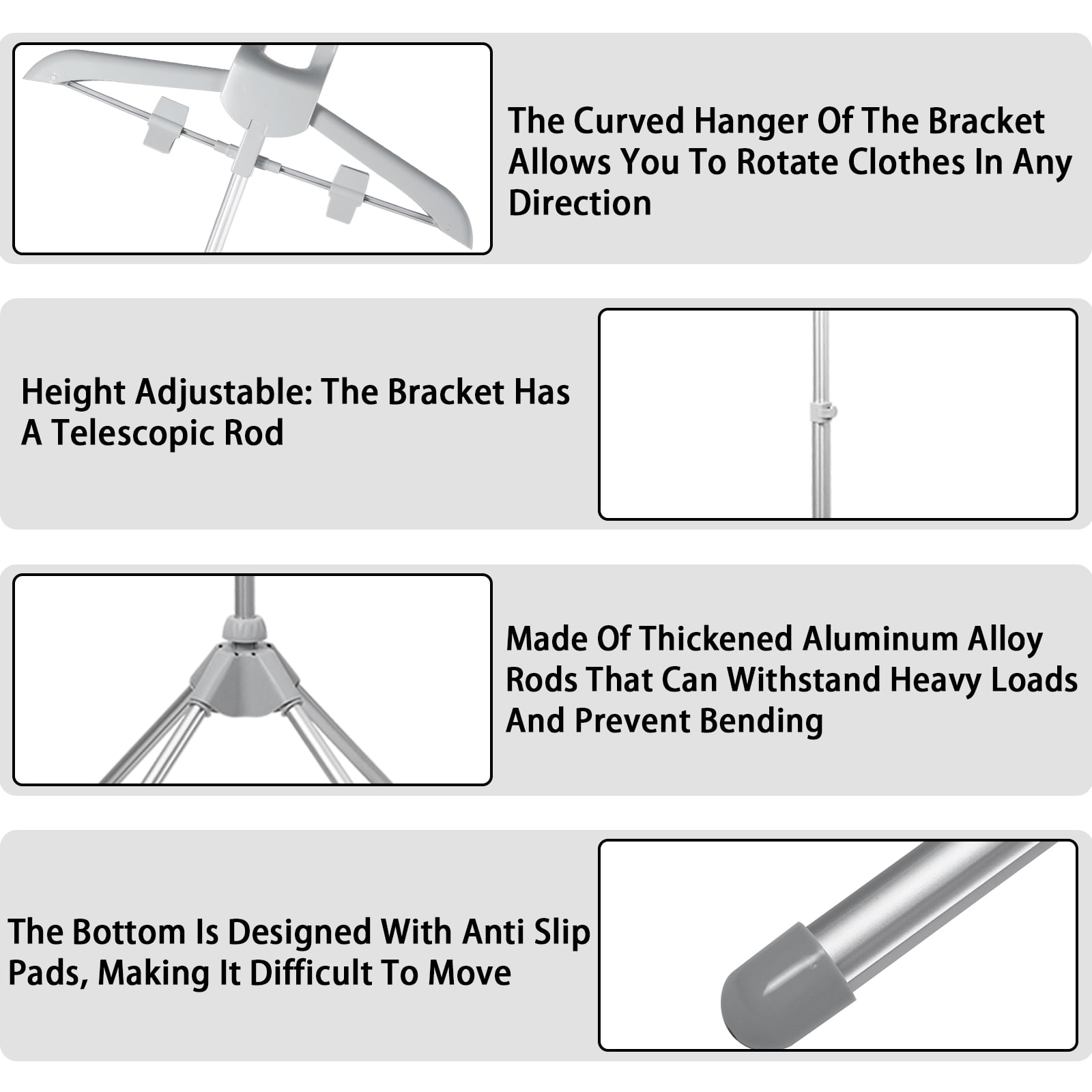 Hvxrjkn Steamer Stand Telescopic Garment Steamer Rack Height Adjustable Garment Steamer Clothes Rack Foldable Standing Garment Hanger for Steaming Clothes