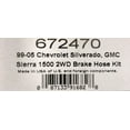 thumbnail image 2 of Russell Performance 99-06 GM Silverado/Sierra 1500 2WD Brake Line Kit Fits select: 1999-2002 CHEVROLET SILVERADO, 1999-2000 GMC NEW SIERRA, 2 of 2