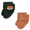 thumbnail image 3 of Hudson Baby Cotton Rich Newborn and Terry Socks, Harvest Bear, 6-12 Months, 3 of 8