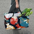 thumbnail image 7 of Bowling Large Capacity Reusable Oxford Cloth Grocery Basket - Foldable Shopping Bag for Picnics & Shopping, 7 of 7