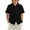 Black, variant on Toddler Boys Summer Clothes Short Sleeve Button Down Dress Shirts Kids Collar Plain School