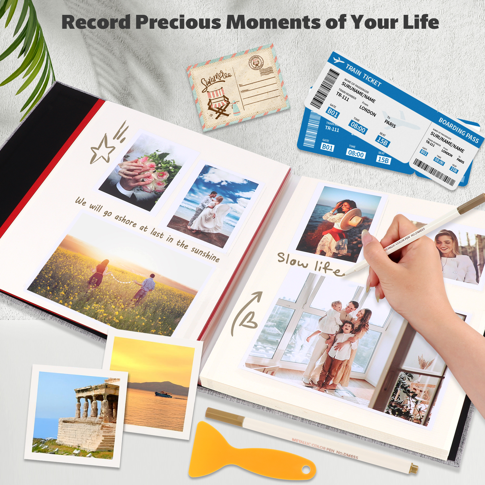 LifeIdeas Photo Album 60-Page Self-Adhesive Scrapbook photo 4