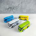 thumbnail image 2 of MesaSe 4pcs Pull-Back Mini Bus Toy Cars for Youngsters - Durable Plastic  Assorted Colors - Perfect Pocket-Sized Gift for Youngsters, 2 of 6