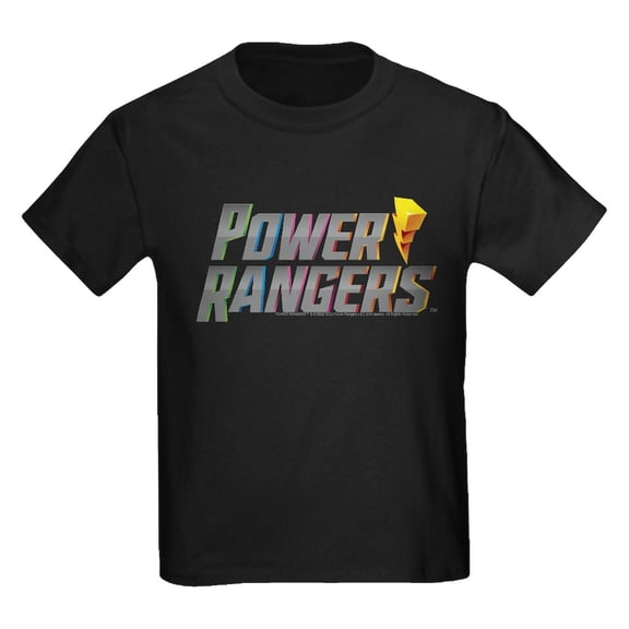CafePress - Power Rangers Stacked Logo Kids T Shirt - Dark T-Shirt Kids XS-XL