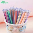 thumbnail image 2 of Btomtd Color Pen Core Replacement Set For Writing And Drawing 48 Pcs 1ml, Multicolor, 2 of 9