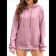 thumbnail image 1 of Sudadera con Capucha para Mujer, A , Cálida, Informal, Holgada, de Gran Tamaño. Rosa M, 1 of 7
