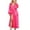 Hot Pink, variant on CFLVAEK Satin Robes for Women Plus Size Silk Full Length Bathrobes Lightweight Lace Trim Sleeve Sleepwear Solid Color Elegant Robes with Belt Black XXXL
