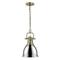 thumbnail image 6 of Yep by Golden Lighting Duncan 1-light 9in Chain Hung Pendant in Rubbed Bronze and Rubbed Bronze shade, 6 of 6