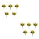 thumbnail image 3 of Ramo de flores artificiales de 5 piezas Inteprter plantas falsas de seda 31 cm, 3 of 6