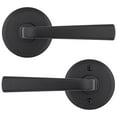 thumbnail image 3 of Kwikset 720Tdl Trafford Passage Door Lever Set - Black, 3 of 7