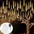 thumbnail image 1 of 1pc Outdoor Solar Meteor Rain Lights, 8 Tubes 192LEDs/288LEDs Christmas Lights String Lights For Garden Tree Holiday Party Decorations, 1 of 4