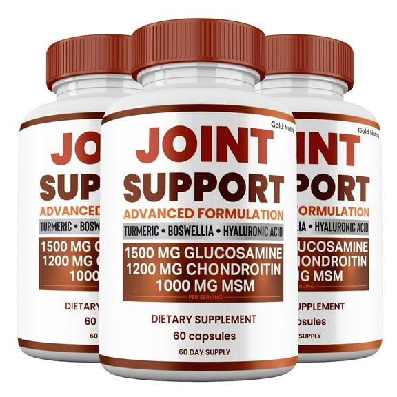Joint Support Capsules, Joint Support Supplement All-Natural Pills Maximum Strength, 30 Day Supply per Bottle (3 Pack)