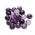 thumbnail image 5 of Cuentas de cabujón de piedra natural de amatista púrpura de Louleur, cabujones redondos de ónix, cuentas sueltas, camafeos de cabujón, anillos y collares DIY, 5 of 5