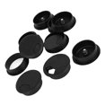 thumbnail image 3 of 10 Pcs Round Plastic Computer Desk Cable Grommet Hole Cover 50mm Black, 3 of 5