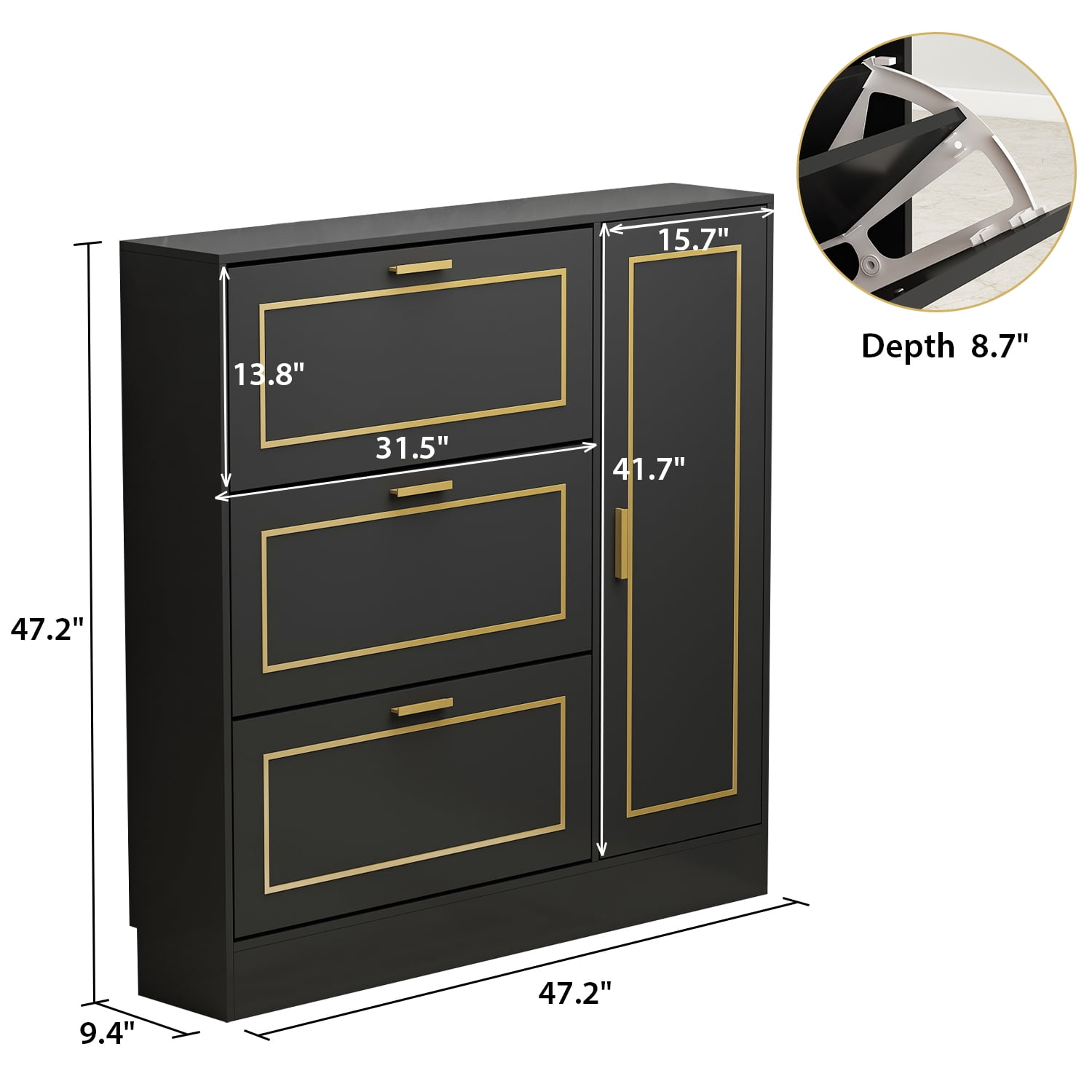 Anbuy Shoe Cabinet, Free Standing Tipping Bucket Shoes Cabinets, Shoes –  PROARTS AND MORE