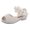 Beige, variant on LNMQLPDBS Little Girl Shoes Solid Color Tulle Floral Decoration Shoes Low Heel Flower Gir Wedding Party Dress Shoes Comfort Princess Shoes for Kids Toddler Girls Sandals Beige 2 Years