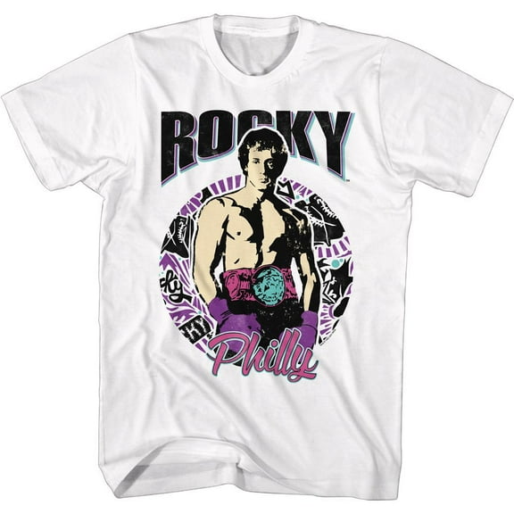 Rocky Philly Circle White T-Shirt