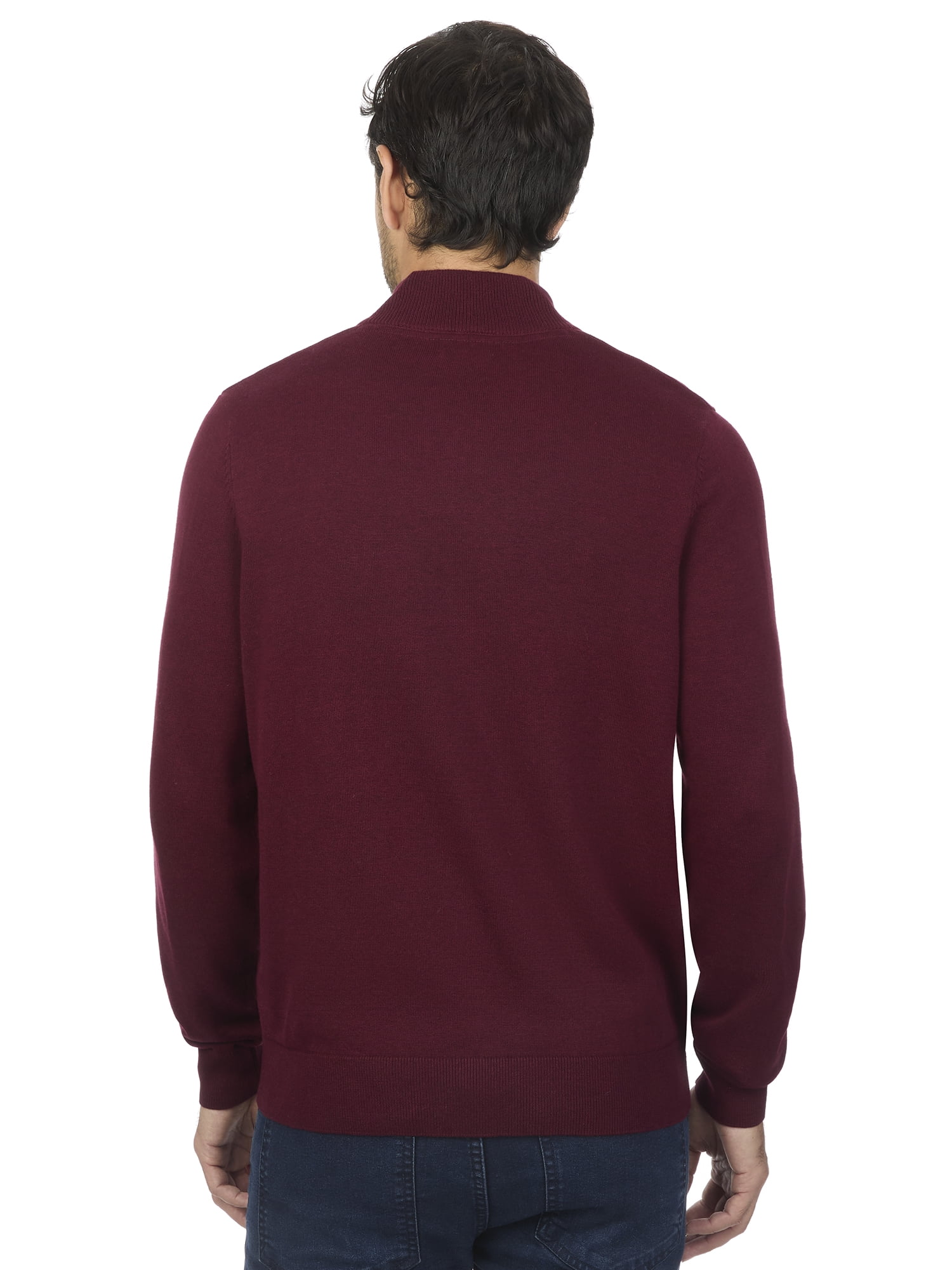 George Men's & Big Men's Classic Fit Jersey Quarter Zip Sweater, Sizes S-3XL