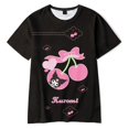 thumbnail image 3 of 2023 Anime Cartoon Summer Kuromi Camiseta My Melody Hello Kitty 3D Impresión Dibujos Animados Ropa Niño Niña Niño Moda Camiseta Casual Top, 3 of 5