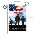 thumbnail image 2 of Memorial Day Garden Flag Banner, Patriotic Double Sided Garden Yard Flag, America Flag Eagle USA Memorial Day Welcome House Flag Banners for Patio Lawn, 2 of 4