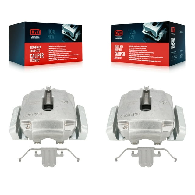 CMX Front Disc Brake Caliper Assembly Left Right Side (Driver Passenger) Kit for Car BMW 528i xDrive KBC-100248