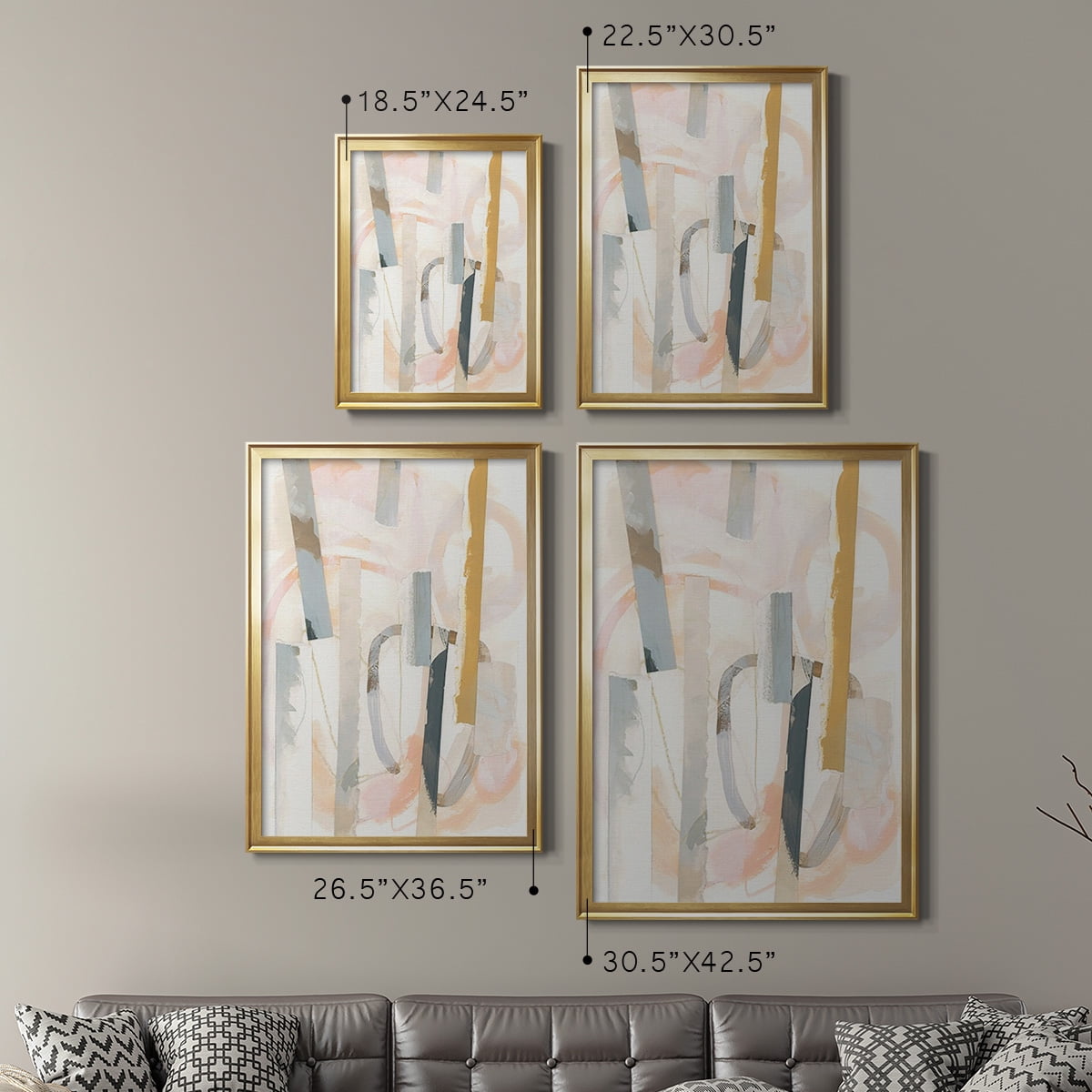 Melon Litmus IV Premium Framed Print, in Gold, Black, or Silver - Ready to Hang