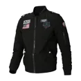 thumbnail image 1 of Chaqueta de béisbol de otoño 2024 para hombre, chaqueta informal de moda ajustada con bordado de manga larga, chaqueta de motociclista a prueba de viento estilo Harajuku callejero, 1 of 4