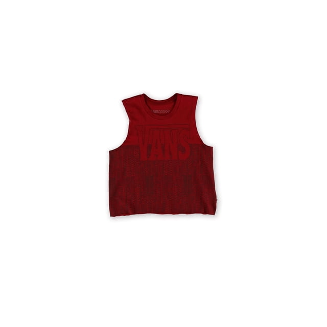 Vans Womens Fern Fall Muscle Tank Top, Rojo, X-Large Vans Tanque muscular