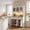 White, variant on Farmhouse Kitchen Pantry Cabinet with Charging Station, Water Ripple Design, Countertop, Drawers & Adjustable Shelves, Large Storage Hutch for Dining Room, White