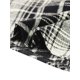 thumbnail image 5 of Falda acampanada a cuadros de cintura alta elástica hasta la rodilla para mujer Allegra K Negro L, 5 of 5