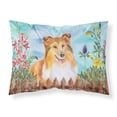 thumbnail image 1 of Carolines Treasures CK1282PILLOWCASE Sheltie Spring Fabric Standard Pillowcase, 1 of 2