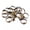 Bronze, variant on 50pcs 8mm Flat Pad Ring Bases DIY Blank Findings For Jewelry Making Adjustable *-Silver