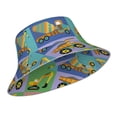 thumbnail image 2 of Kdxio Reflective Bucket Hat - Construction Machinery Print Bucket Hat for Men,Women, 2 of 9