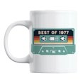 thumbnail image 1 of Best of 1977 feat. Retro Cassette Tape, Birth Year Coffee & Tea Mug (11oz), 1 of 6