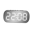 thumbnail image 1 of GROWTH TANK Digital Alarm Clock Bedroom Alarm Clock Snooze Function Large Display Electronic Black White LED, 1 of 9