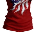 thumbnail image 4 of Felirenzacia Women's 4 of July Graphic T Shirt Basic Printed Round Neck Short Sleeves Tailored Tee Top Wine,L, 4 of 6