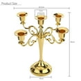 thumbnail image 3 of LingStar 3Heads/5Heads Romantic Candelabra for Wedding Props Dinning Table Hotel Decor, 3 of 9