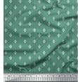 thumbnail image 1 of Soimoi Georgette Viscose Fabric Dot & Geometric Ethnic Print Fabric by Yard 42 Inch Wide, 1 of 3