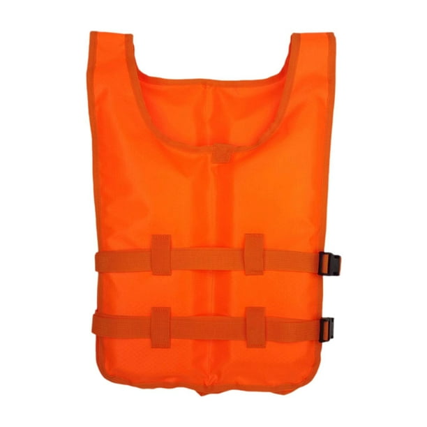 Chaleco de natación con correas ajustables, portátil, transpirable y ligero. Naranja
