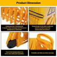 thumbnail image 4 of 13-Foot Extendable Mobile Safety Sign/Barrier with Locking Straps, Commercial Foldable Traffic Barricade Fence, Plastic Barricade for Construction, Traffic Control, Driveway Gate, 4 of 6