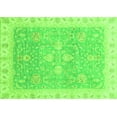 thumbnail image 1 of Ahgly Company Indoor Rectangle Oriental Green Traditional Area Rugs, 2' x 3', 1 of 4